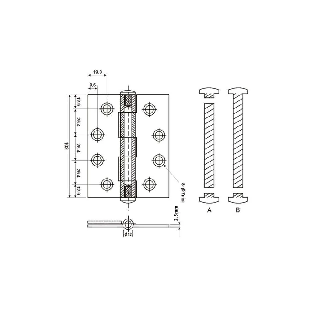 2470 Plain Joint Hinge - Image 2