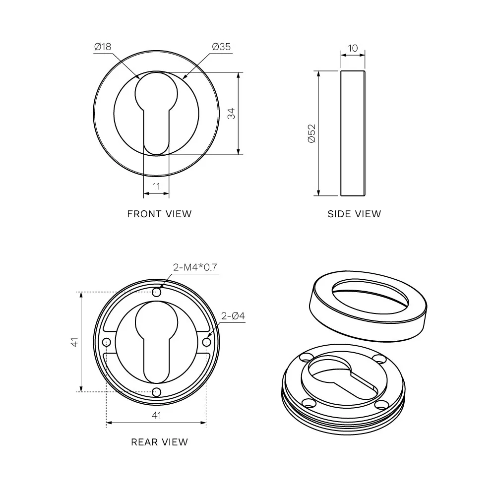 389-Y Euro Escutcheon - Image 5