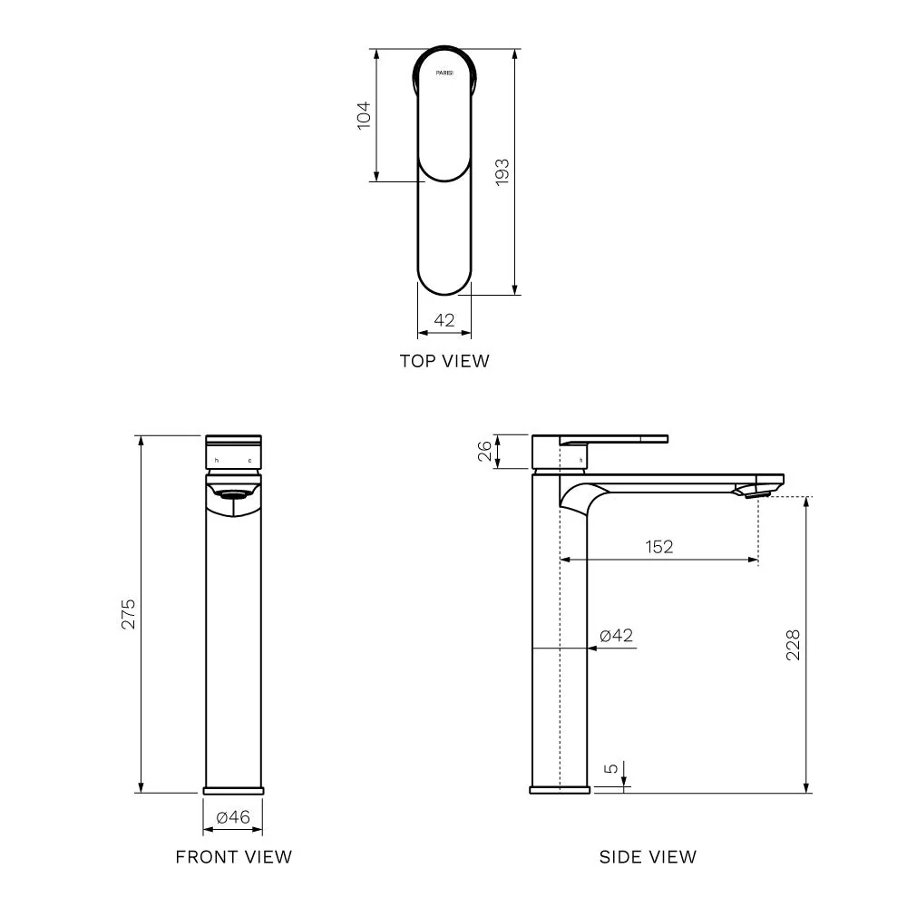 ABC II Vessel Basin Mixer - Image 7