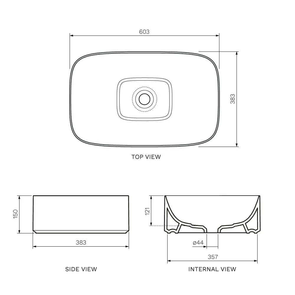 Acquerello 600 Bench Basin - Image 12