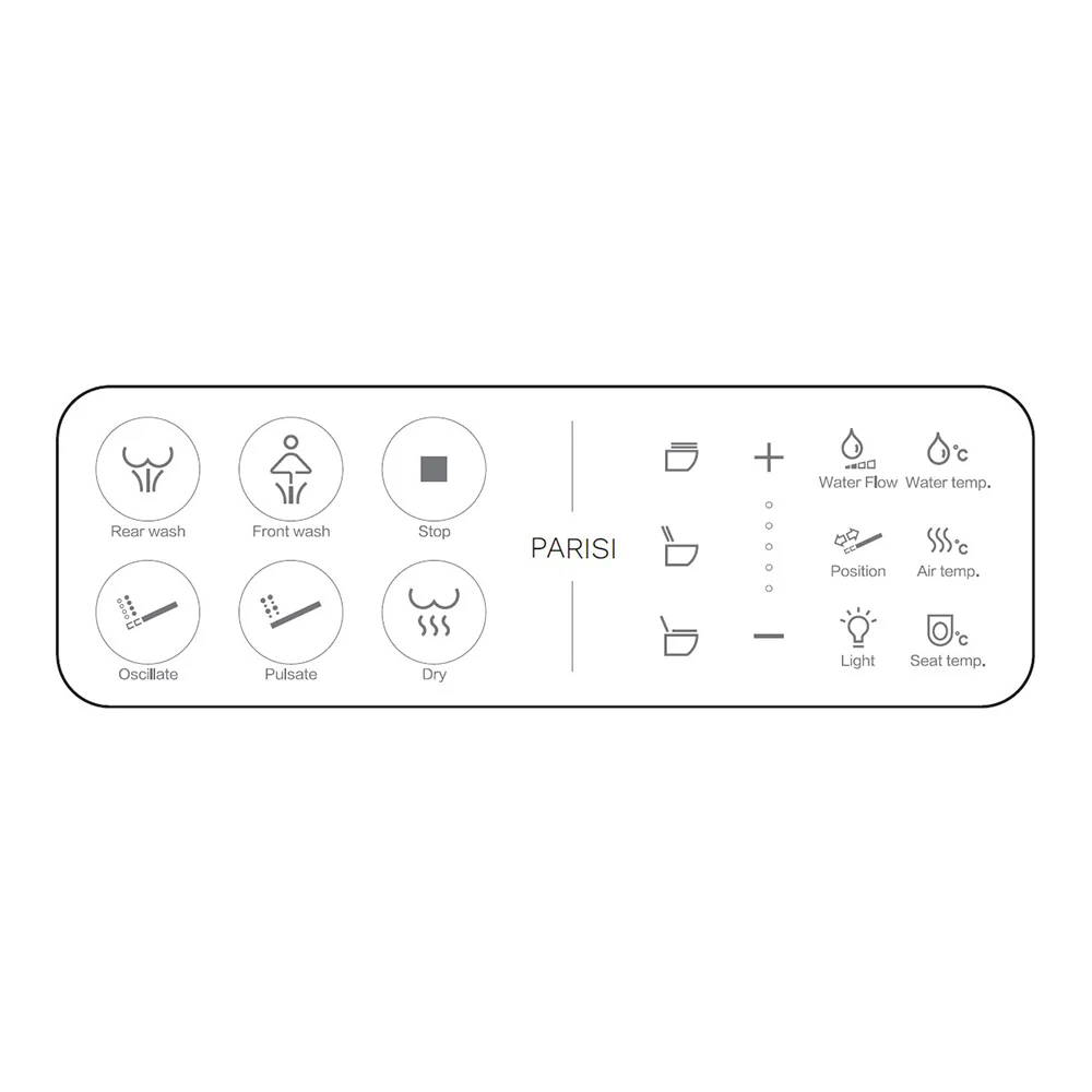 Aqua Intelligent Wall Faced Pan (Bottom Inlet Bidet Seat) - Image 4