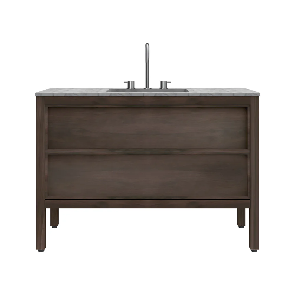 Arrivo 1200 Floor Cabinet with Marble Top and Wash Basin - Image 12