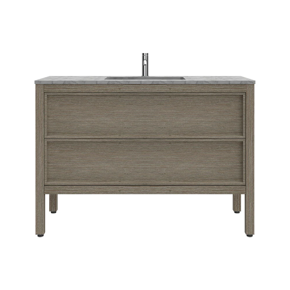 Arrivo 1200 Floor Cabinet with Marble Top and Wash Basin - Image 5