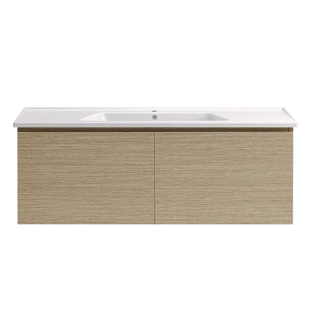 Bloom 1200 Wall Cabinet Sand Plus with Italian Ceramic Wash Basin - Image 7