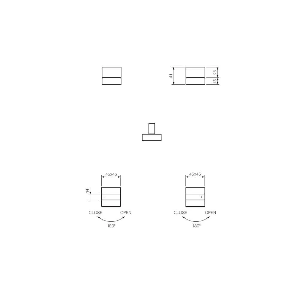 Cube  Wall Top Assemblies (Pair) - Image 2