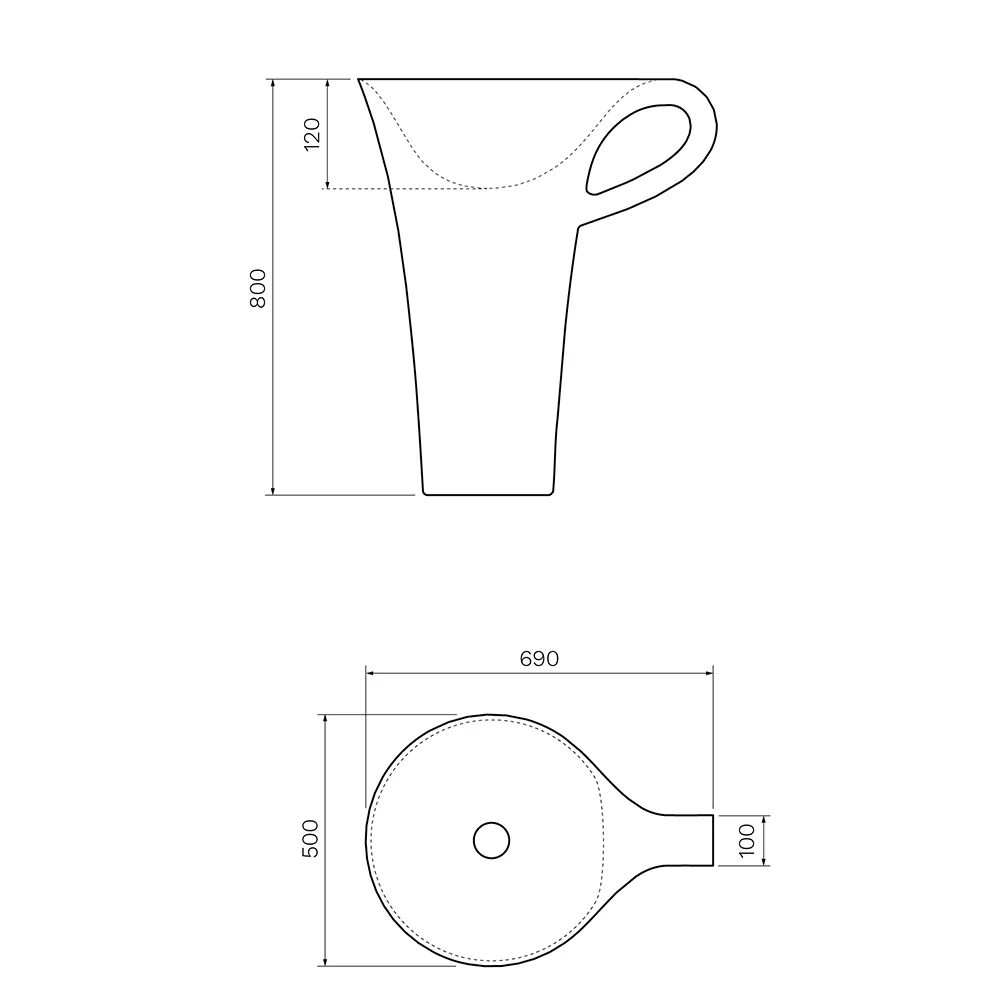 Cup Freestanding Basin - Image 3