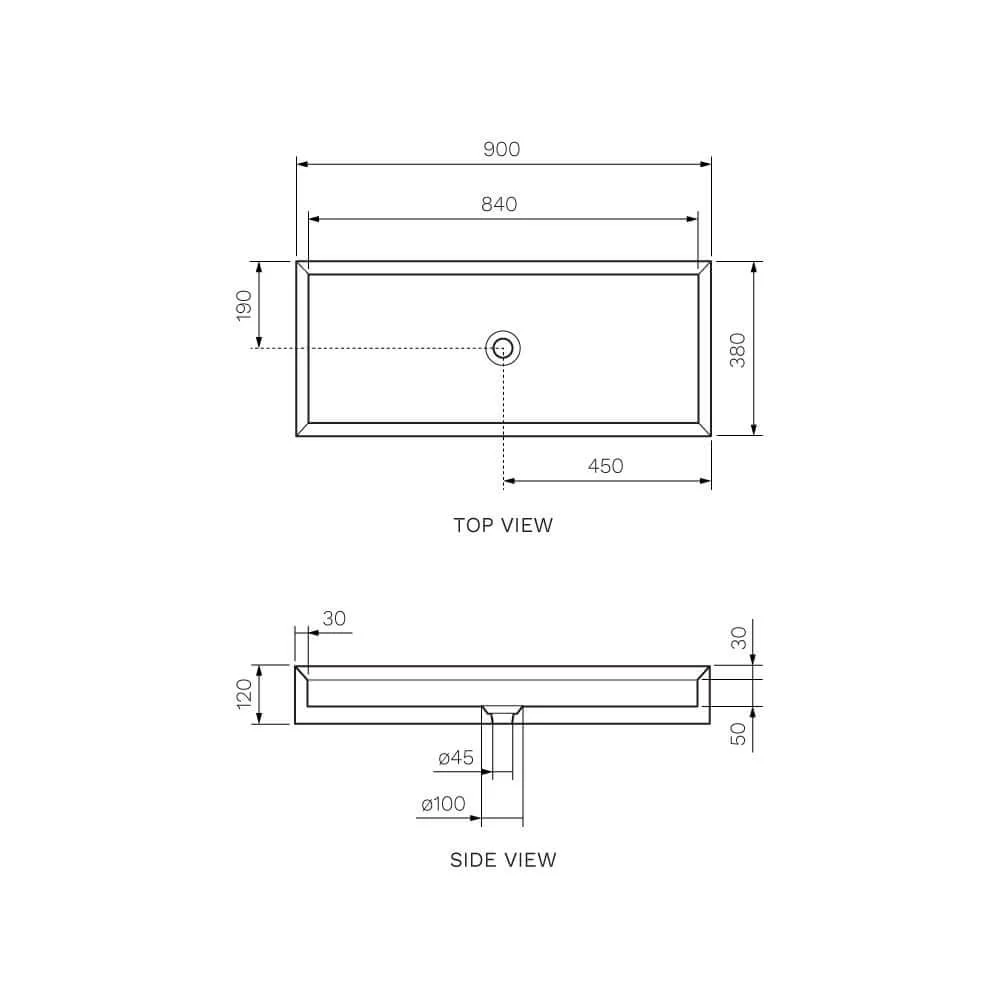 Cut Bench Basin (90x38x12H) - Image 10