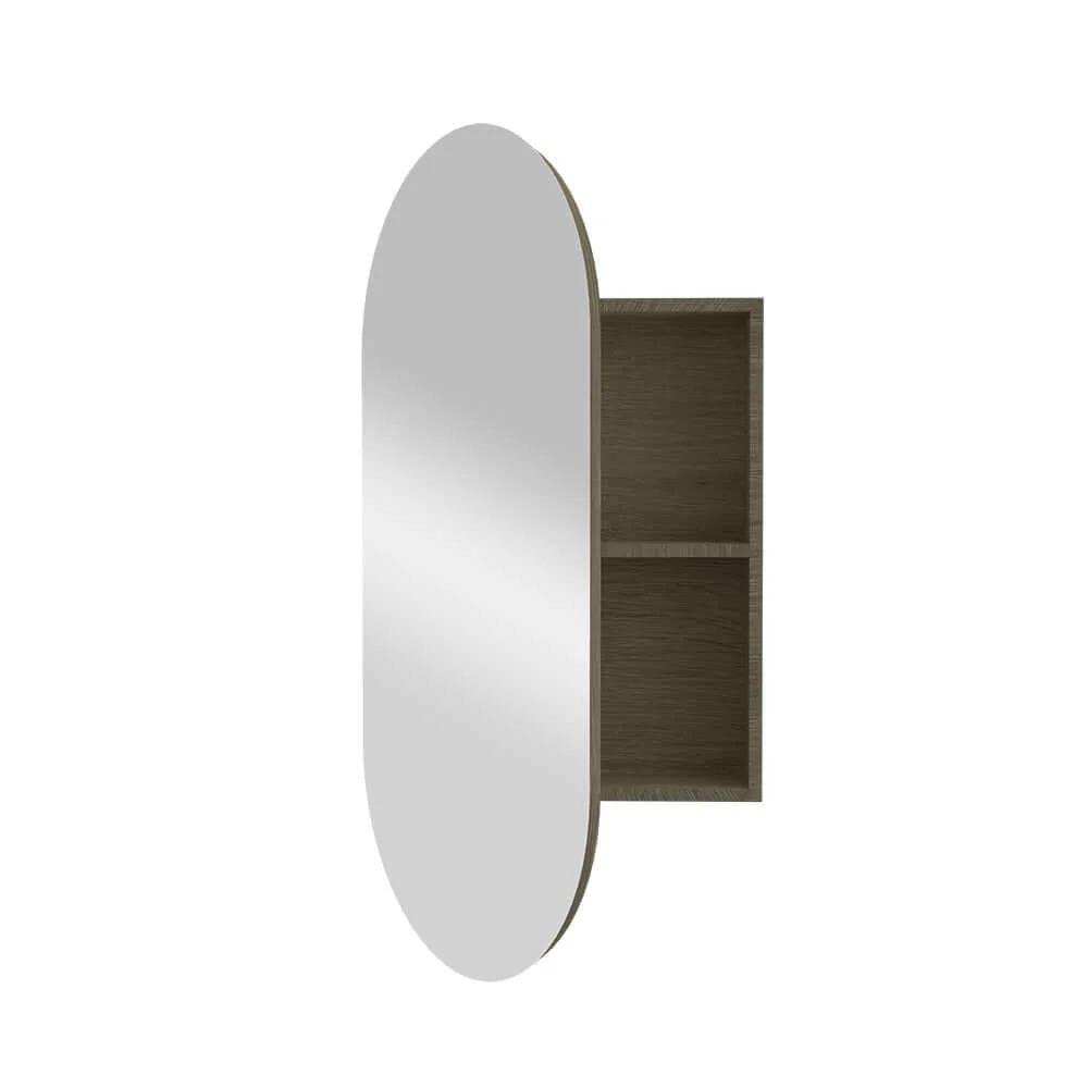 Elli 50 Oval Mirror Storage Cabinet - Image 5