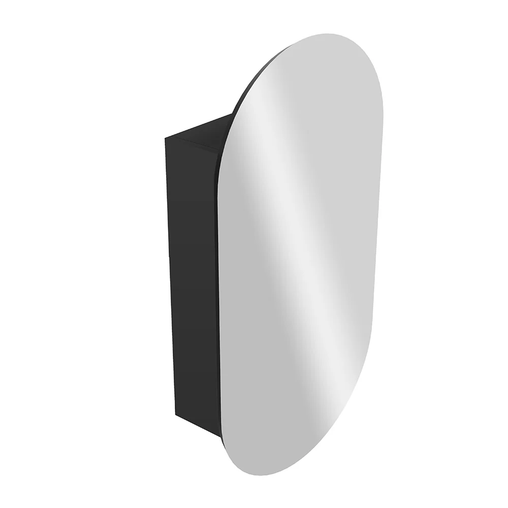 Elli II 50 Oval Mirror Storage Cabinet - Image 3