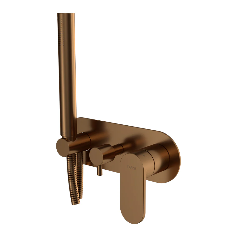 Elli II Wall Mixer with 3-Way Diverter and Handshower - Image 5