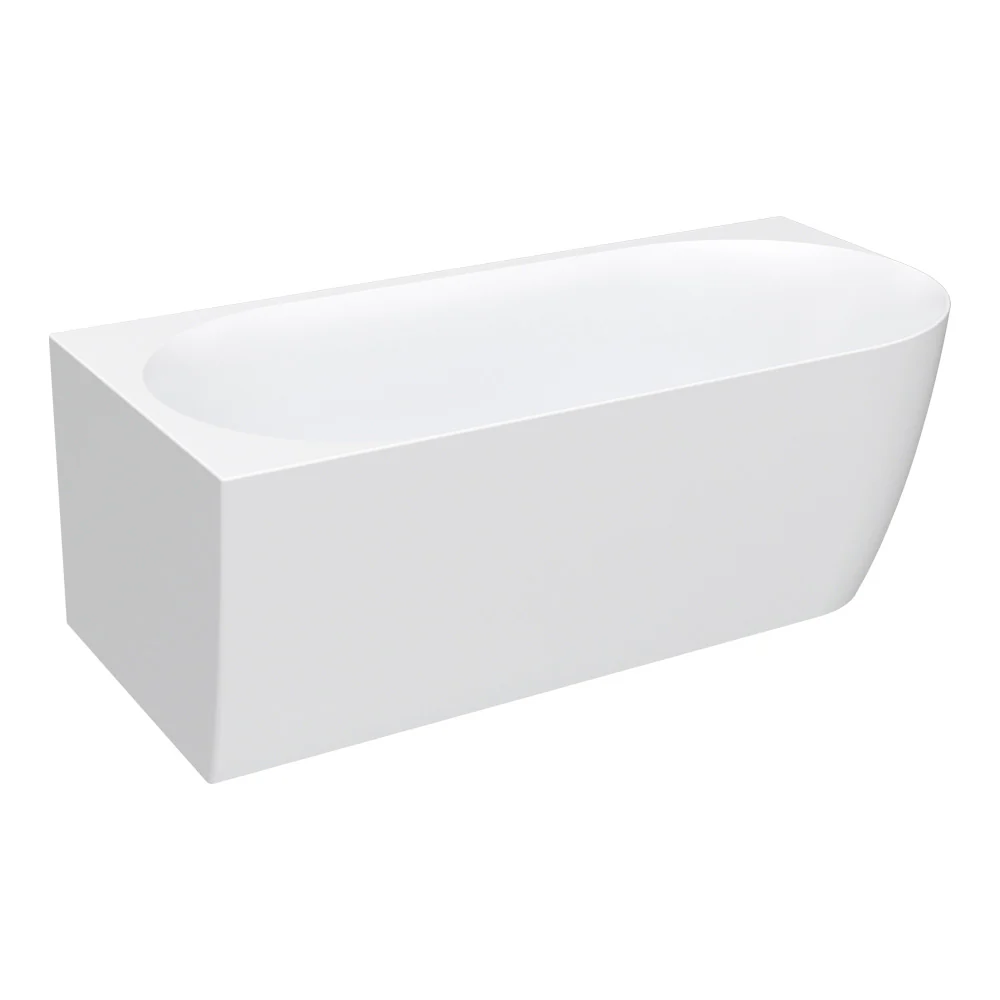 Ellisse 1700 Wall Faced Freestanding Bath (Right Hand Curve) - Image 2