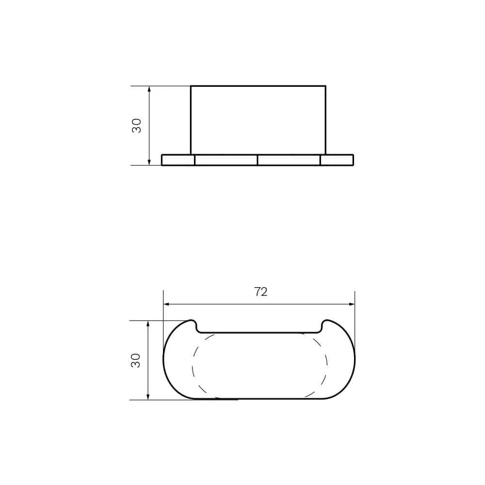 Ellisse Double Robe Hook - Image 2