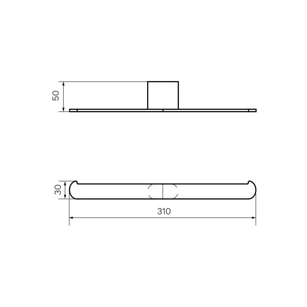 Ellisse Double Toilet Roll Holder - Image 2