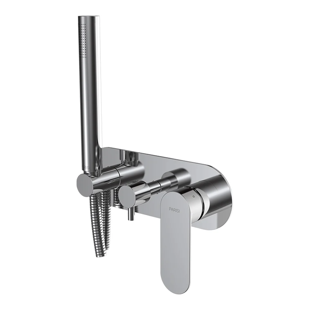 Ellisse II Wall Mixer with 2-Way Diverter with Handshower