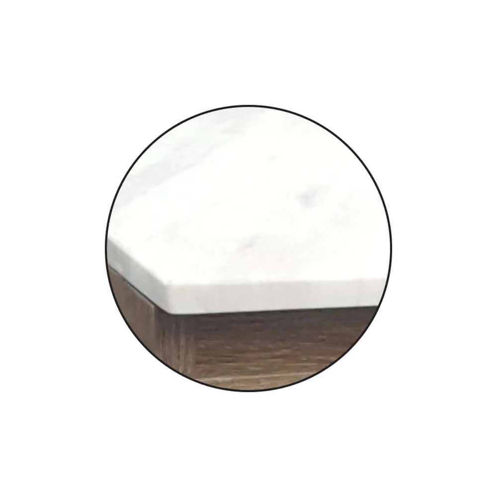 Evo 1200 Wall Cabinet with Jazz Bianco Marble Top Straight Edge - Image 6