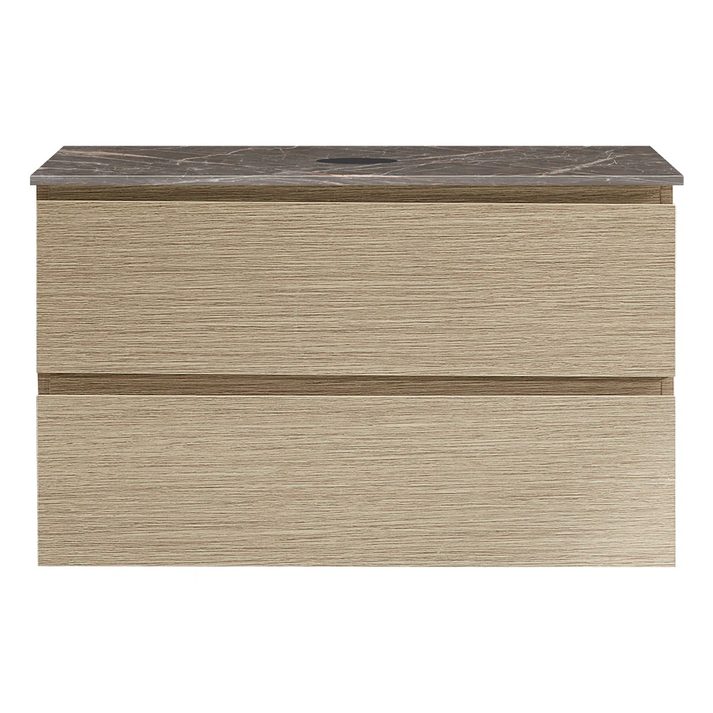 Evo + MyTop 800 Wall Cabinet Sand Plus with Porcelain Top - Image 2