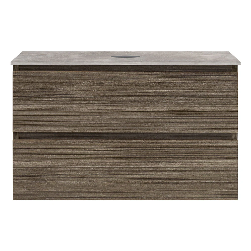 Evo + MyTop 800 Wall Cabinet Tabacco with Porcelain Top - Image 3
