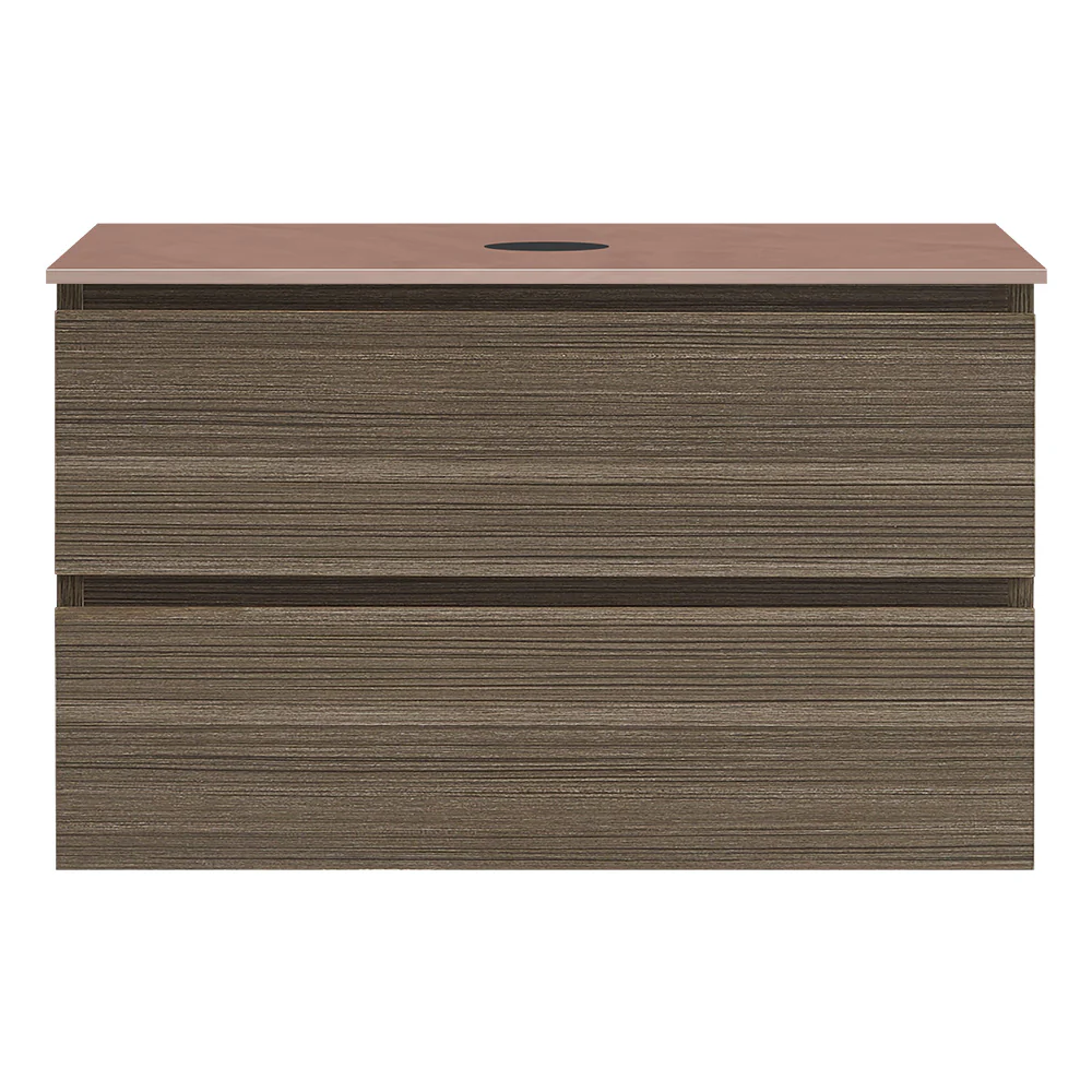 Evo + MyTop 800 Wall Cabinet Tabacco with Porcelain Top - Image 4