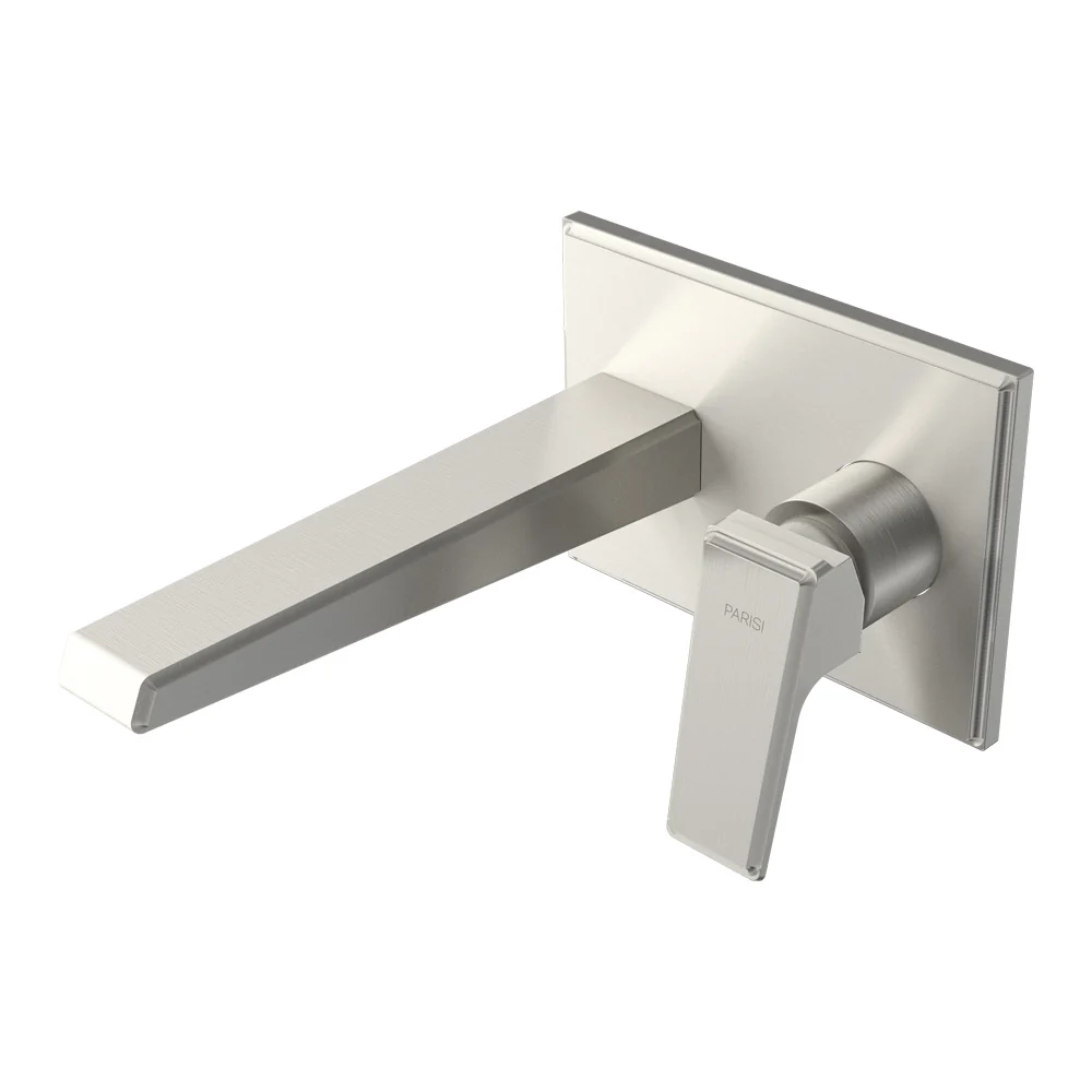 Ezia Wall Mixer with 190mm Spout on Backplate - Image 2