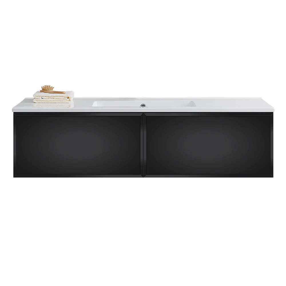 Float 1200 Wall Cabinet with Ceramic Single Bowl Top - Image 2