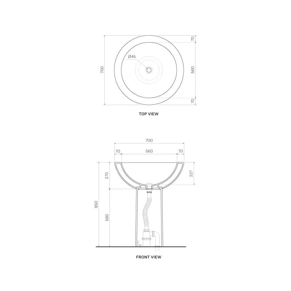 Fonte Freestanding Pedestal Basin - Image 2
