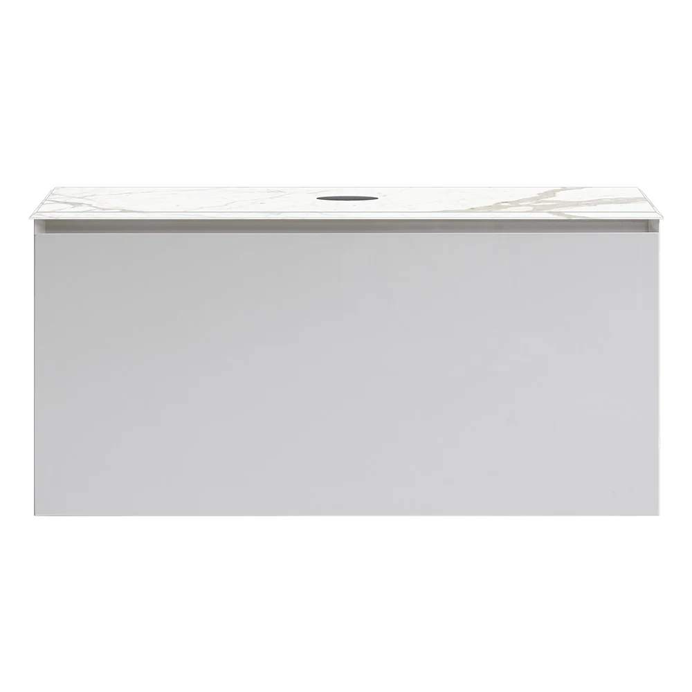 Forty Five 1000 Wall Cabinet with Jazz Bianco Marble Top O'gee Edge