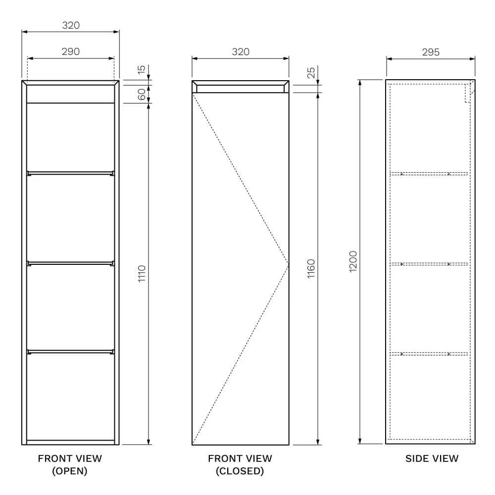 Forty Five 330 Side Storage Unit Left Hand - Image 2