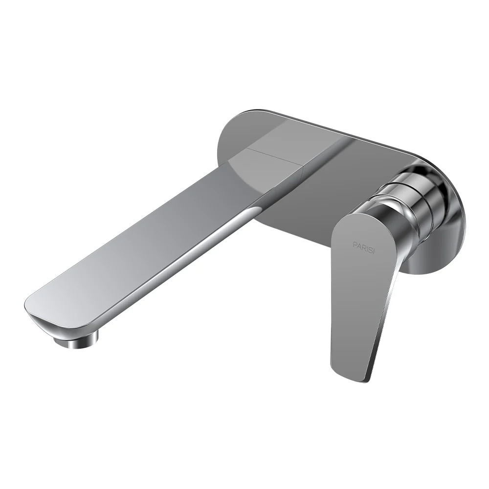 Freccia Wall Mixer with 190mm Spout on Elliptical Plate