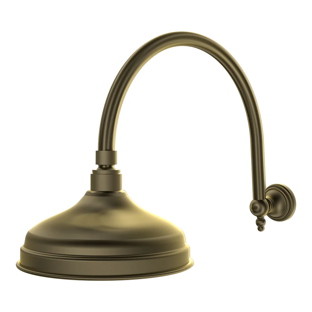 Hermitage Shower Head (200mm) & Curved Arm - Image 3