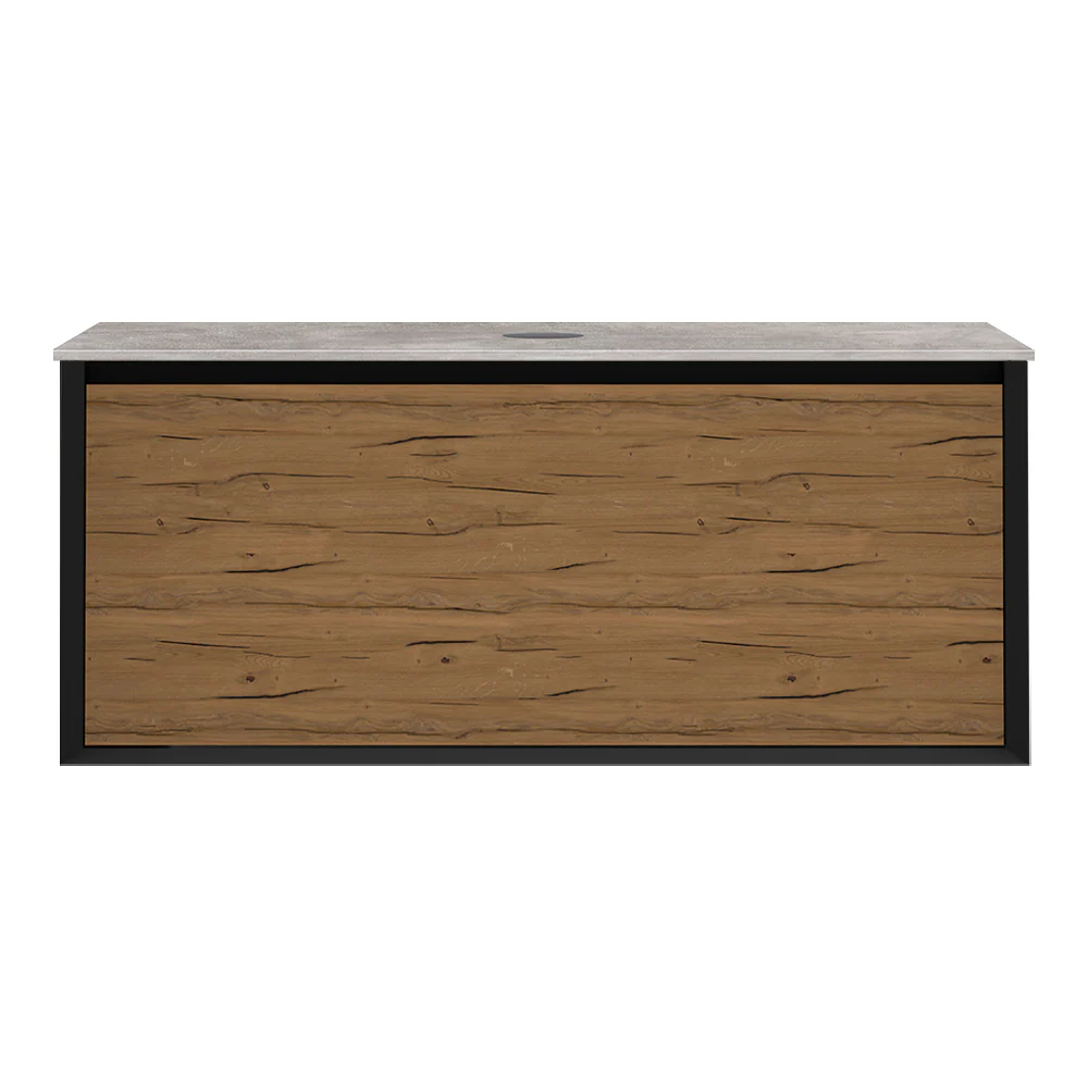 IKS 1200 Wall Cabinet LV2 Matt Black with Porcelain Top - Image 3