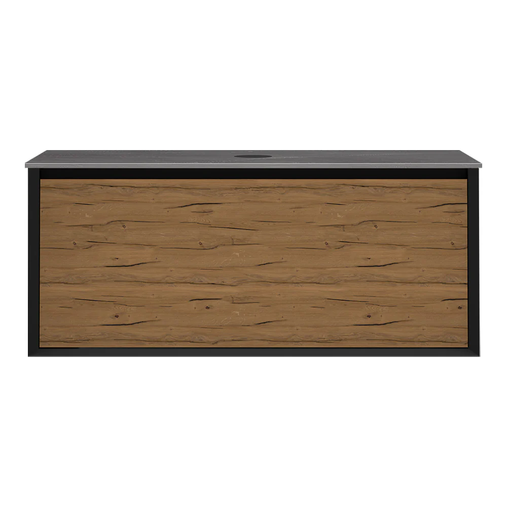 IKS 1200 Wall Cabinet LV2 Matt Black with Porcelain Top - Image 4