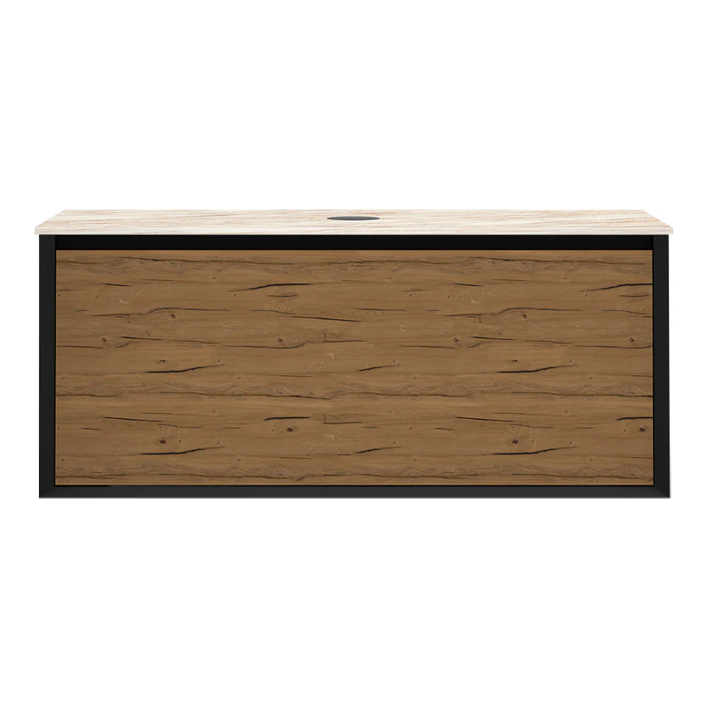 IKS 1200 Wall Cabinet LV2 Matt Black with Porcelain Top - Image 5