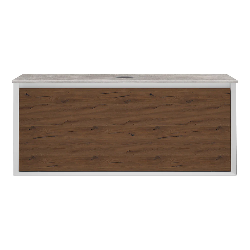 IKS 1200 Wall Cabinet W5 Matt White with Porcelain Top - Image 3