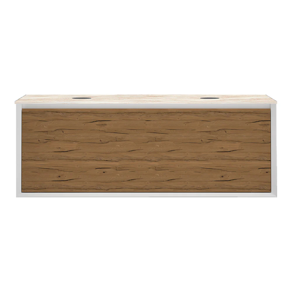 IKS 1400 Wall Cabinet LV2 Matt White with Porcelain Top - Image 5