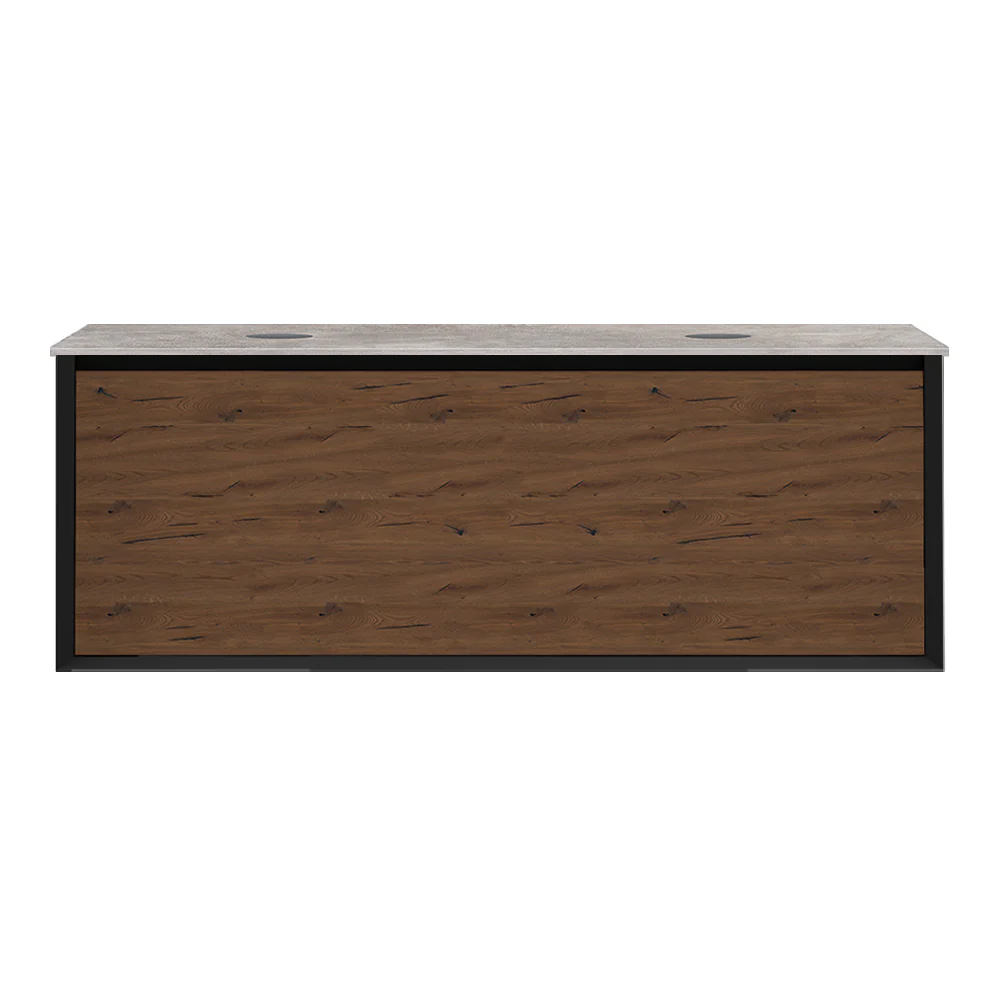 IKS 1400 Wall Cabinet W5 Matt Black with Porcelain Top - Image 3