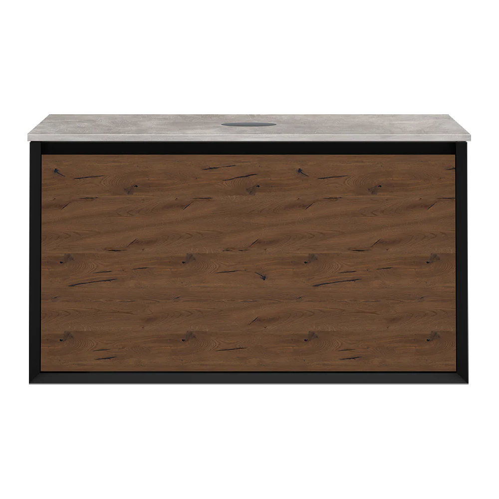 IKS 900 Wall Cabinet W5 Matt Black with Porcelain Top - Image 3