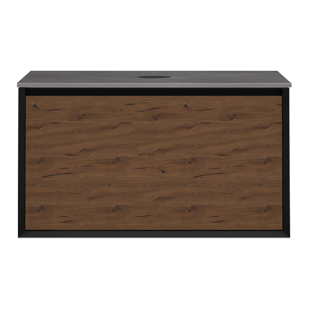 IKS 900 Wall Cabinet W5 Matt Black with Porcelain Top - Image 4