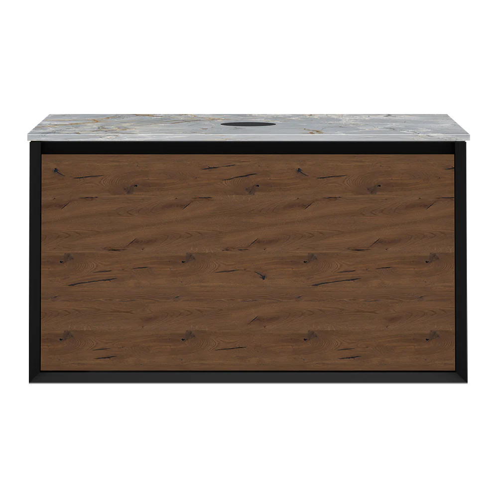 IKS 900 Wall Cabinet W5 Matt Black with Porcelain Top - Image 6