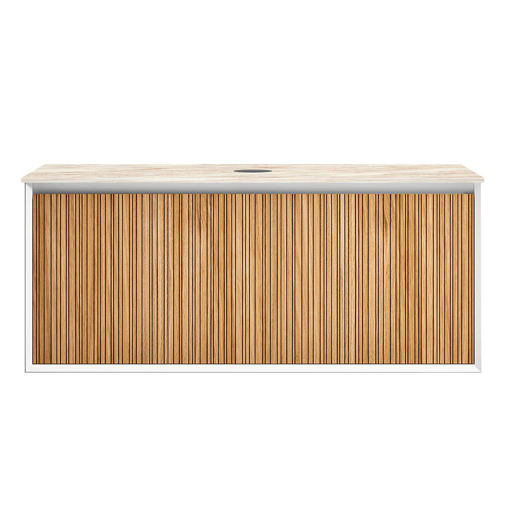 Jazz 1200 Wall Cabinet RN Matt White with Italian Porcelain Top - Image 5