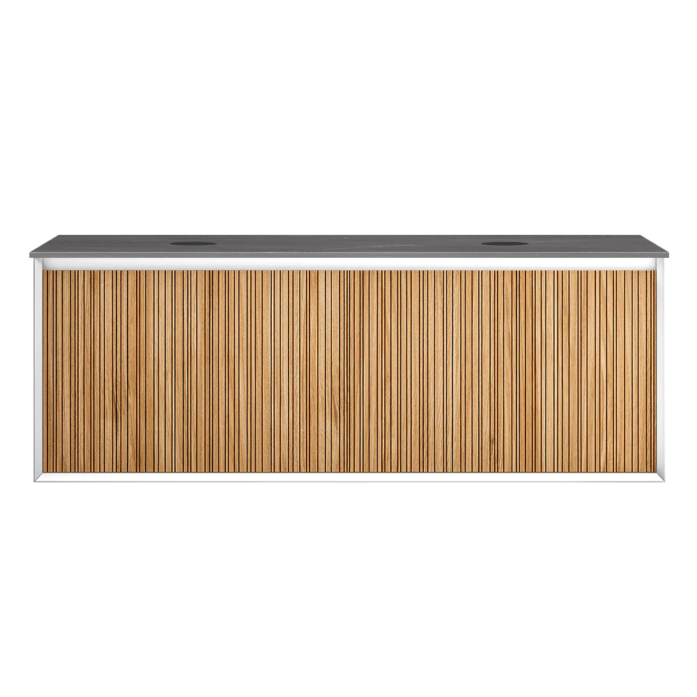 Jazz 1400 Wall Cabinet RN Matt White with Italian Porcelain Top - Image 4