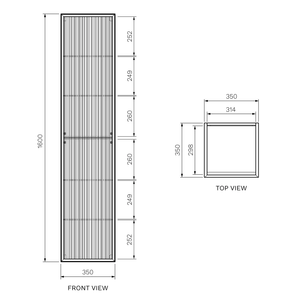Jazz 350 Matt White Side Storage Unit Left Hand - Image 3