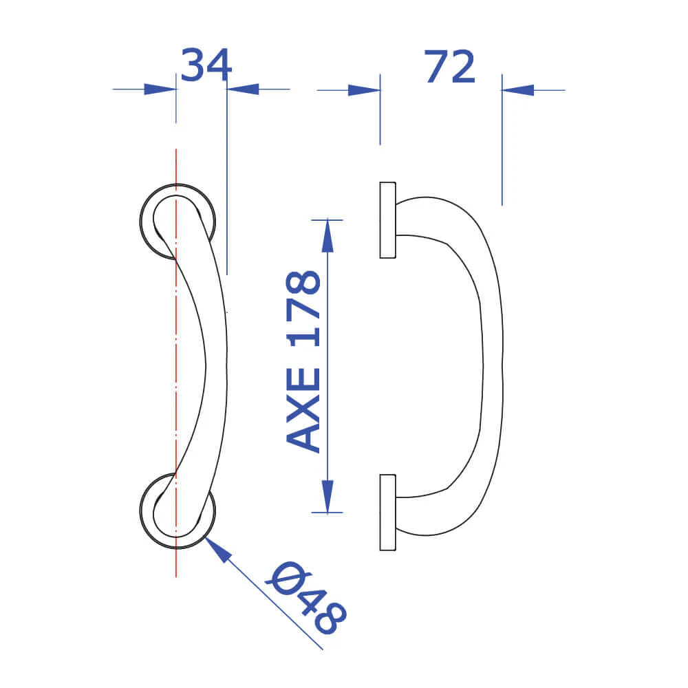 Kira Fixed Pull Handle - Image 2
