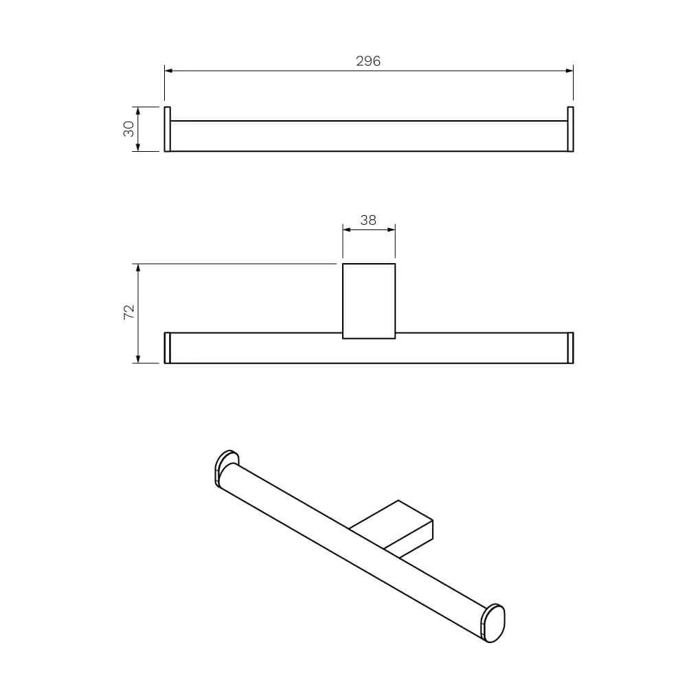 L'Hotel Double Toilet Roll Holder - Image 6
