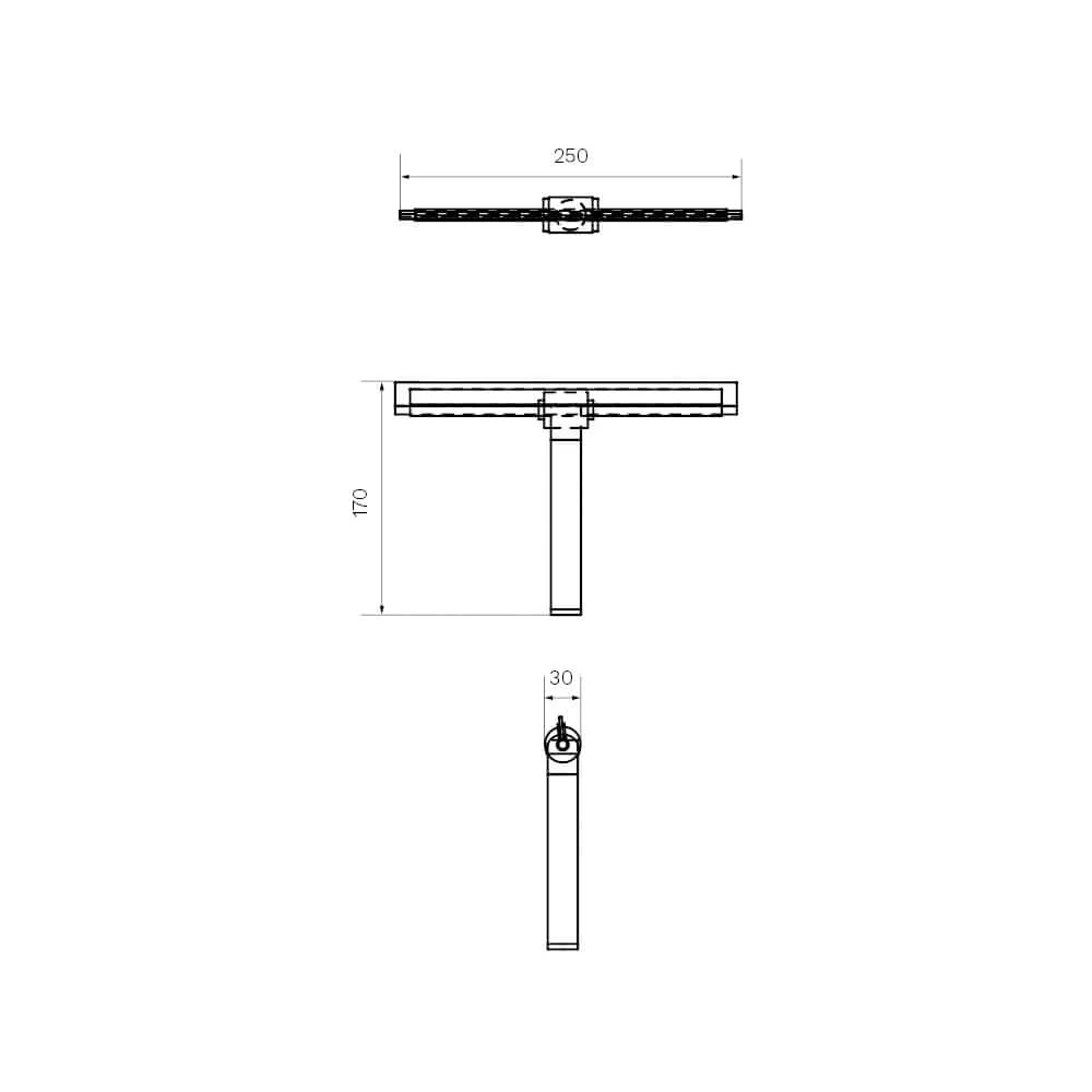 L'Hotel Shower Squeegee with Wall Mounting Bracket - Image 2