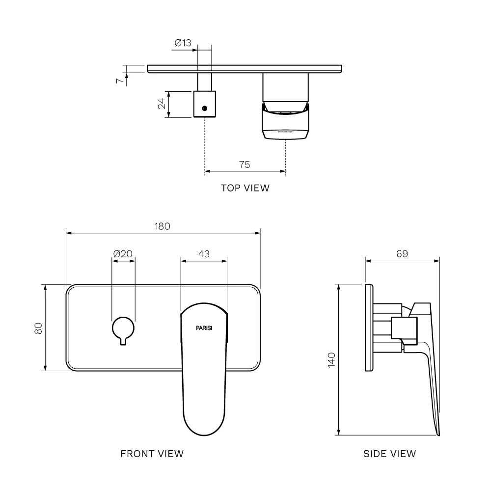 Loom Wall Mixer with 2-Way Diverter - Image 6