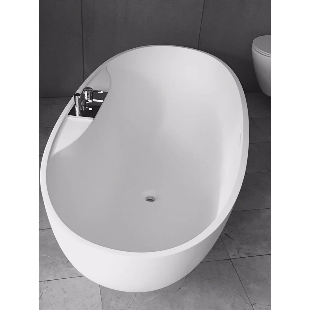 Loop 1700 Stonetec Freestanding Bath with Integrated Tap Set - Image 4