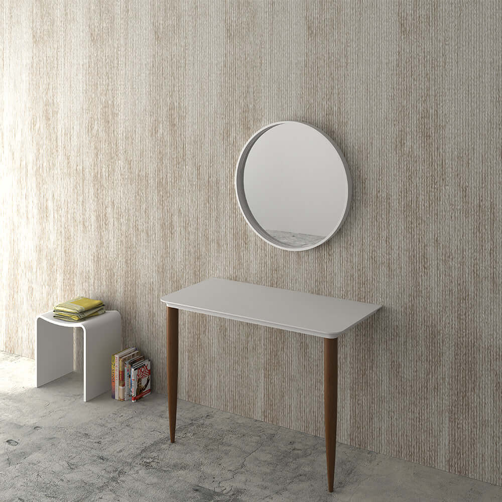 Niky Console 100 Solid Surface with Timber Legs - Image 2