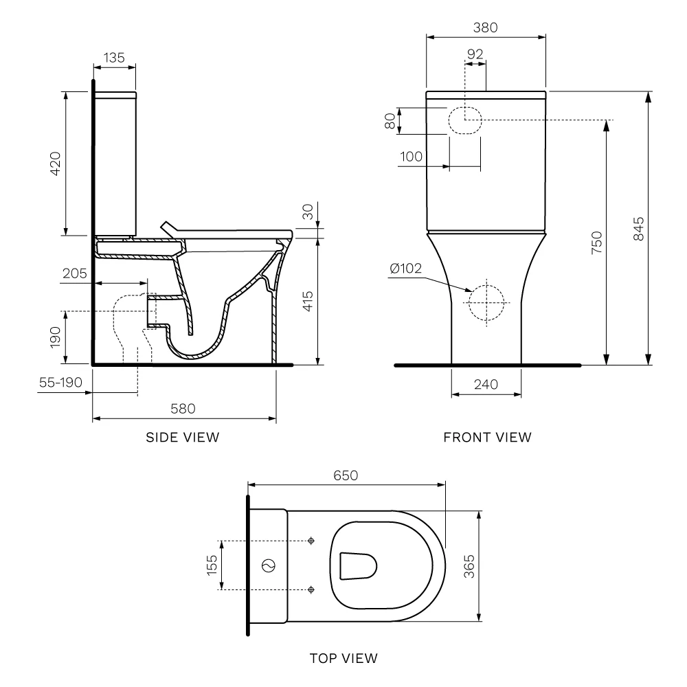 Play II Wall Faced Suite Rimless (including Soft Close Seat) - Image 2