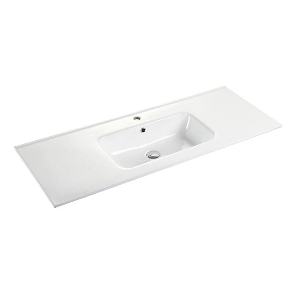 Pure Bianco II 1200 Floor Cabinet with Single Ceramic Top - Image 3