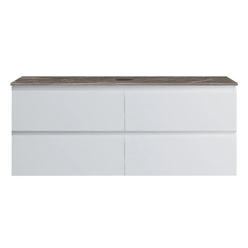 Pure Bianco + MyTop 1200 Wall Cabinet Matt White with Porcelain Top - Image 2